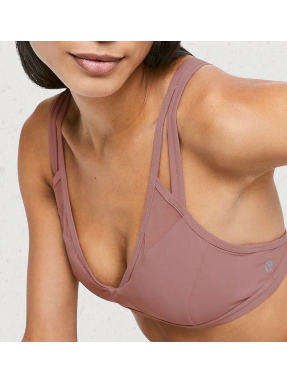 Lululemon Ease To Breathe Bra Spanish Rose Strappy Yoga Bra
